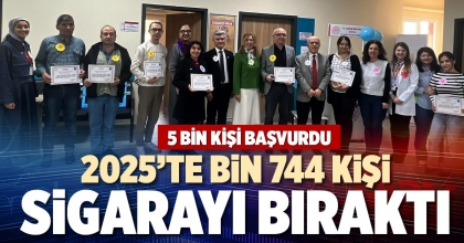 2025’TE BİN 744 KİŞİ SİGARAYI BIRAKTI