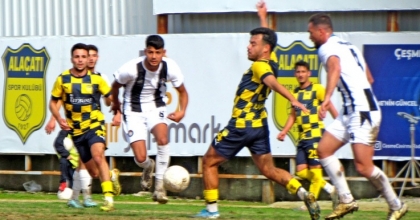 SÜPER AMATÖR’DE YEREL DERBİ BERABERE BİTTİ: ALAÇATISPOR - ÇEŞME BELEDİYESPOR 2-2