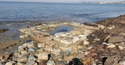 YAĞIŞLAR SONRASI KUŞADASI’NDA TARİH GÜN YÜZÜNE ÇIKTI
