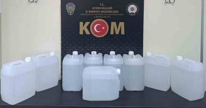 AYDIN’DA 45 LİTRE ETİL ALKOL ELE GEÇİRİLDİ
