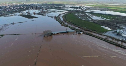 SALİHLİ’DE FELAKETİN BOYUTU HAVADAN GÖRÜNTÜLENDİ
