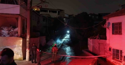 İZMİR’DE FIRTINA NEDENİYLE DEVRİLEN AĞAÇ ALEV ALDI