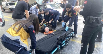 OTOMOBİLİN ÇARPTIĞI YAYA YARALANDI
