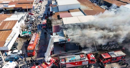 BUCA’DAKİ İŞ YERİ YANGINI KONTROL ALTINA ALINDI
