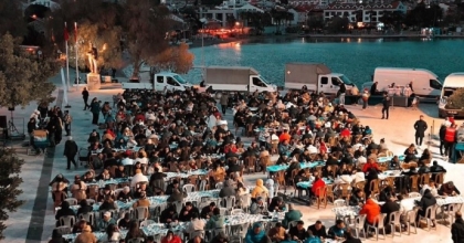 DATÇA’DA 600 KİŞİLİK İFTAR SOFRASI KURULDU