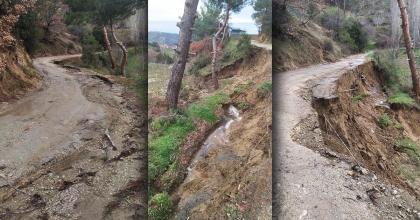 BOZUK YOL YAĞIŞLARIN ARDINDAN ÇİLEYE DÖNDÜ