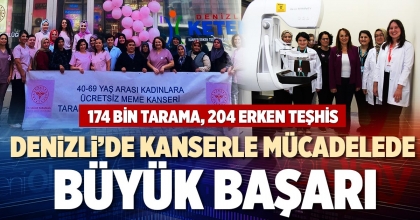 DENİZLİ’DE KANSERLE MÜCADELEDE BÜYÜK BAŞARI