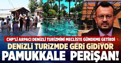 DENİZLİ TURİZMDE GERİ GİDİYOR PAMUKKALE PERİŞAN!