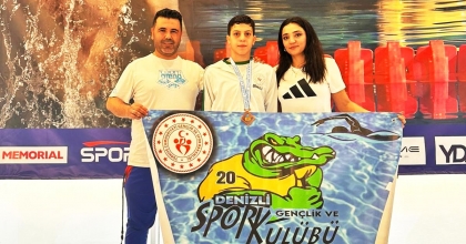 DENİZLİLİ YÜZÜCÜ TÜRKİYE ŞAMPİYONU