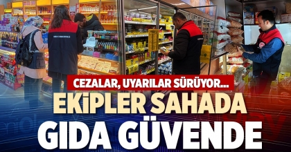 EKİPLER SAHADA GIDA GÜVENDE