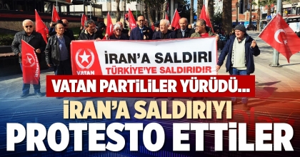 İRAN’A SALDIRIYI PROTESTO ETTİLER