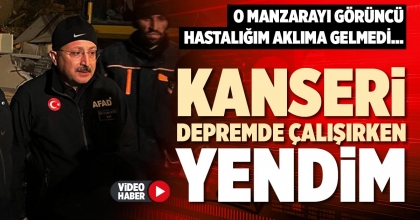 KANSERİ DEPREMDE ÇALIŞIRKEN YENDİM