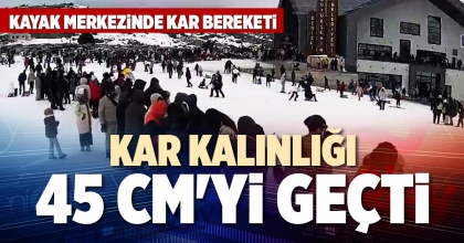KAR KALINLIĞI 45 CM'Yİ GEÇTİ