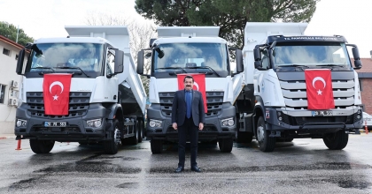 PAMUKKALE FİLOSUNA 3 KAMYON DAHİL OLDU