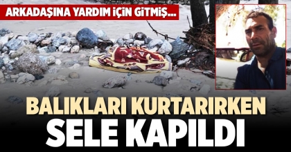 BALIKLARI KURTARIRKEN SELE KAPILDI