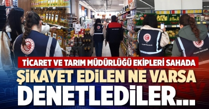 ŞİKAYET EDİLEN NE VARSA DENETLEDİLER…