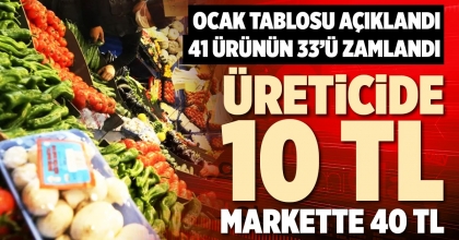 ÜRETİCİDE 10 TL MARKETTE 40 TL