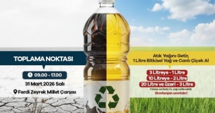 MANİSA’DA ‘ATIK YAĞINI GETİR, SUYUNU KURTAR’ KAMPANYASI
