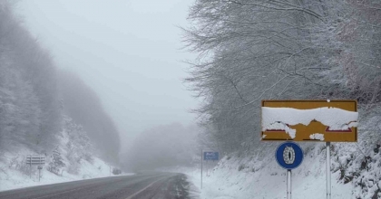 KÜTAHYA’NIN DOMANİÇ DAĞI’NDA KAR YAĞIŞI