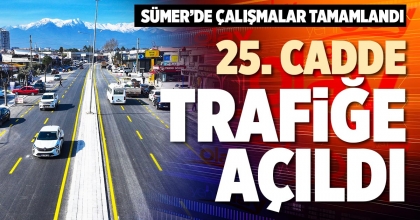 25. CADDE TRAFİĞE AÇILDI