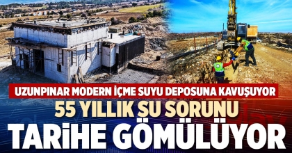 55 YILLIK SU SORUNU TARİHE GÖMÜLÜYOR