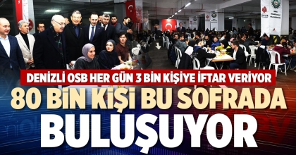 80 BİN KİŞİ BU SOFRADA BULUŞUYOR