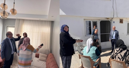 BAŞKAN ORPAK DEPREM BÖLGESİNDE VATANDAŞLARLA BULUŞTU