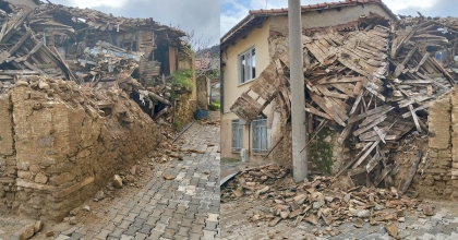 BULDAN’DA METRUK EV ÇÖKTÜ