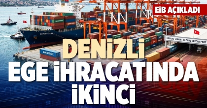 DENİZLİ, EGE İHRACATINDA İKİNCİ