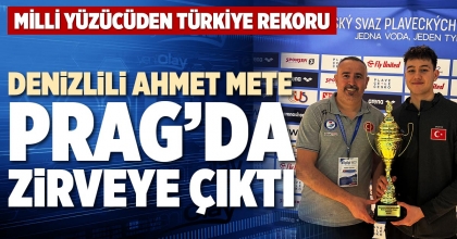 DENİZLİLİ AHMET METE PRAG’DA ZİRVEYE ÇIKTI