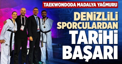 DENİZLİLİ SPORCULARDAN TARİHİ BAŞARI
