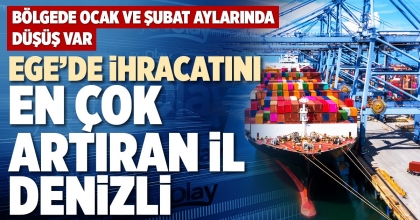 EGE’DE İHRACATINI EN ÇOK ARTIRAN İL DENİZLİ