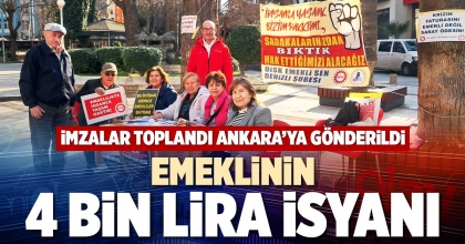 EMEKLİNİN 4 BİN LİRA İSYANI