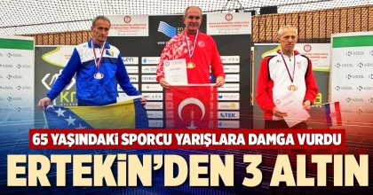 ERTEKİN’DEN 3 ALTIN