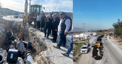 HONAZ’DA İÇME SUYU HATTI YENİLENİYOR