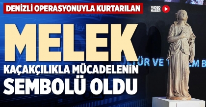 DENİZLİ OPERASYONUYLA KURTARILAN MELEK KAÇAKÇILIKLA MÜCADELENİN SEMBOLÜ OLDU
