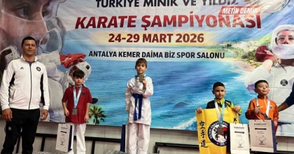 ALTI AY ÖNCE KARATEYE BAŞLADI, TÜRKİYE ŞAMPİYONU OLDU
