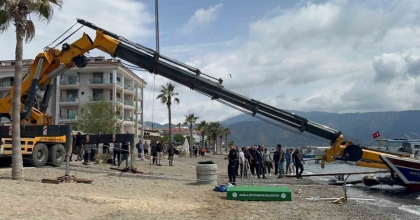 MARMARİS’TEKİ ’VİNÇ’ KAZASINDA 2 GÖZALTI
