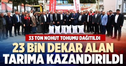 23 BİN DEKAR ALAN TARIMA KAZANDIRILDI