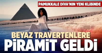 BEYAZ TRAVERTENLERE PİRAMİT GELDİ