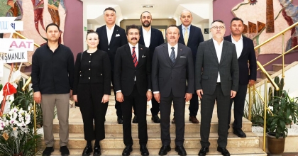 CAHİT ÖZKAN’DAN OSB YÖNETİMİNE TEBRİK ZİYARETİ