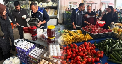 ÇAMELİ’DE PAZAR YERLERİNDE TERAZİ DENETİMİ