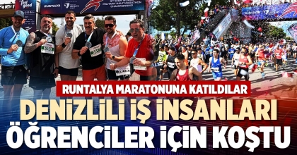 DENİZLİLİ İŞ İNSANLARI ÖĞRENCİLER İÇİN KOŞTU