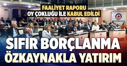 FAALİYET RAPORU OY ÇOKLUĞU İLE KABUL EDİLDİ