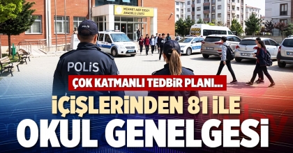 İÇİŞLERİ BAKANLIĞINDAN 81 İLE YENİ OKUL GÜVENLİĞİ GENELGESİ