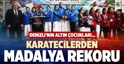 KARATECİLERDEN MADALYA REKORU