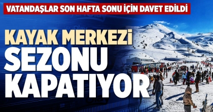 KAYAK MERKEZİ SEZONU KAPATIYOR