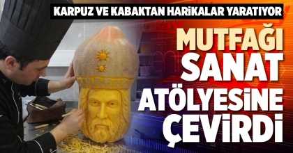 MUTFAĞI SANAT ATÖLYESİNE ÇEVİRDİ