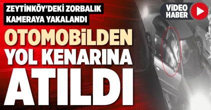 OTOMOBİLDEN YOL KENARINA ATILDI