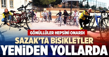 SAZAK’TA BİSİKLETLER YENİDEN YOLLARDA